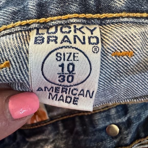 90s Lucky Brand Peanut Pant Jeans Womens 10 Bootcut Yellowstone Landman USA Made - Picture 4 of 9
